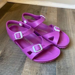 Birkenstock pink rio Eva buckle sandals 34